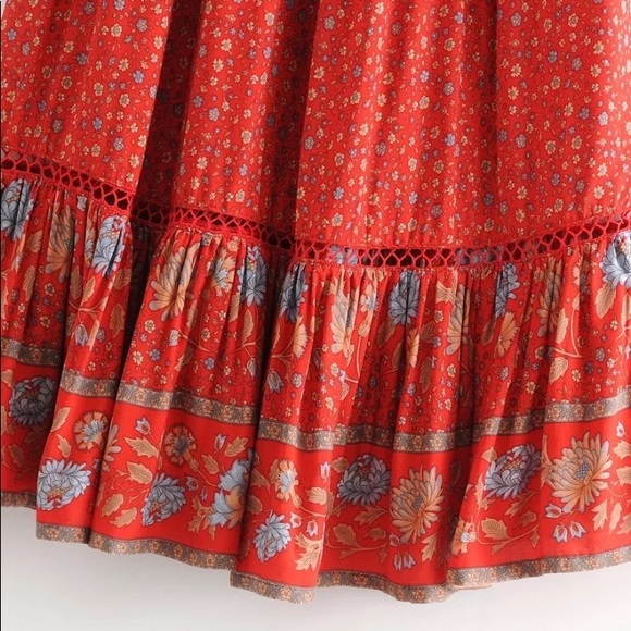 Bohemian Chic Floral Maxi Skirt - Picture 5 of 15